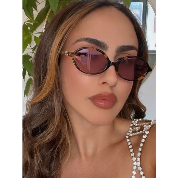 NEW Miu Miu MU04ZSF Tortoise Pink Sunglasses $518